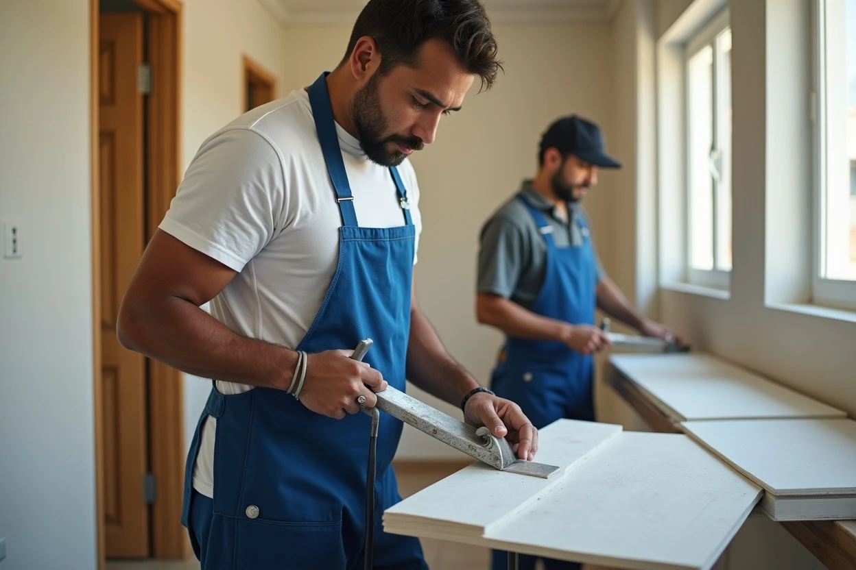 Herramientas y materiales para instalar laminado