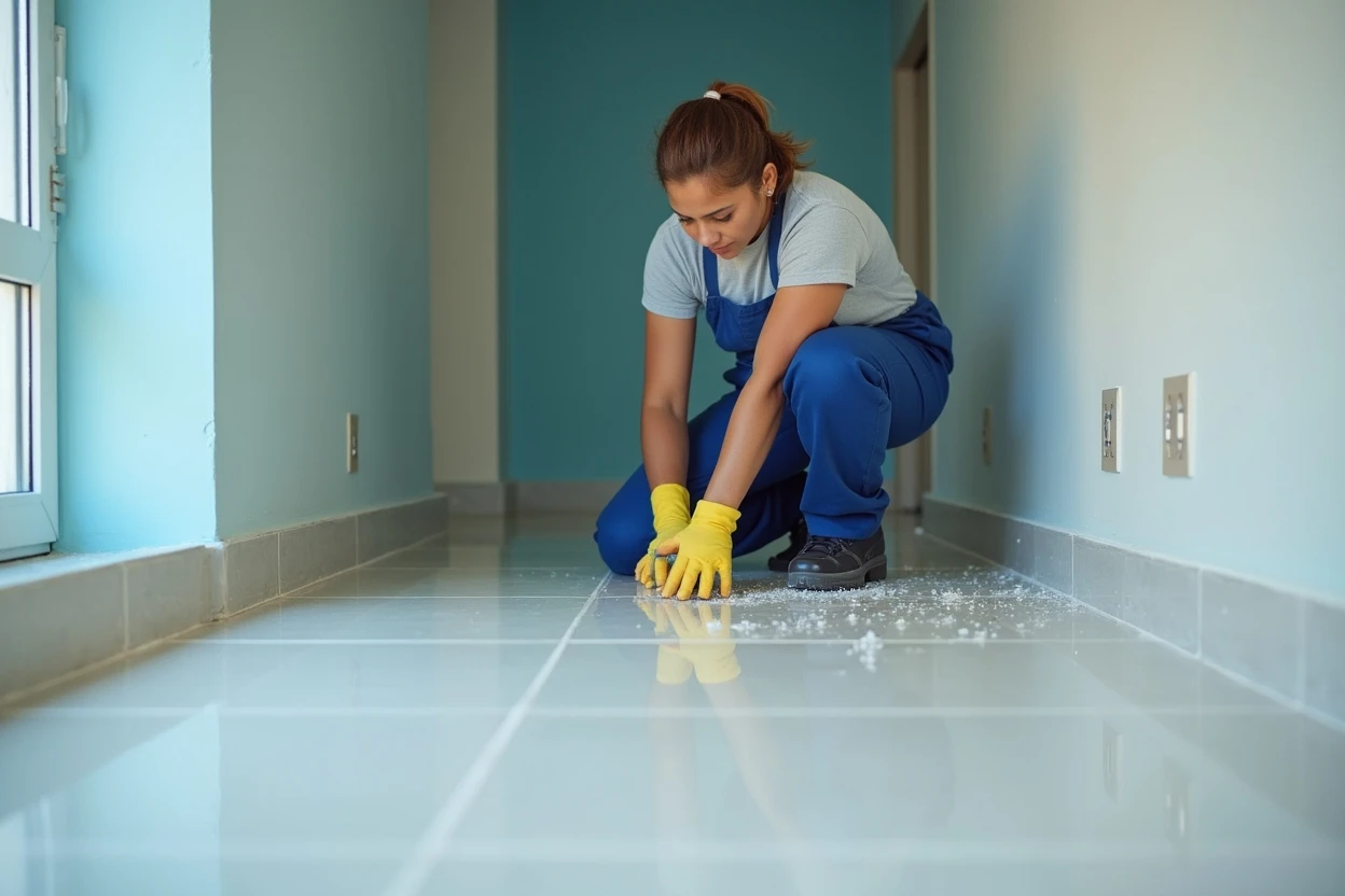 Instalación de piso laminado en interior